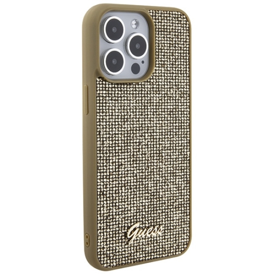 Etui Guess GUHCP15XPMSDGSD Apple iPhone 15 Pro Max hardcase Disco Metal Script złoty/gold
