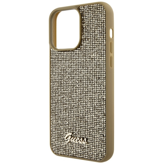 Etui Guess GUHCP15XPMSDGSD Apple iPhone 15 Pro Max hardcase Disco Metal Script złoty/gold