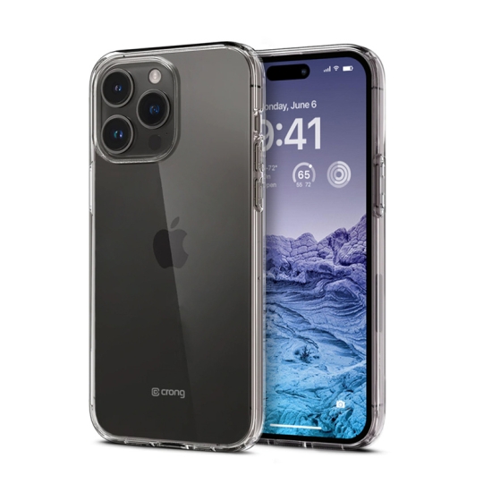 Etui Crong Crystal Slim Cover Apple iPhone 15 Pro (przezroczysty)