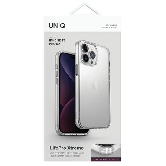 Etui UNIQ LifePro Xtreme Apple iPhone 15 Pro Max przeźroczysty/crystal clear