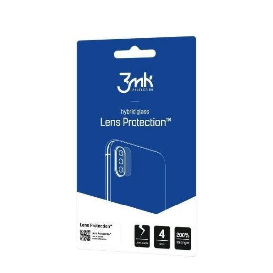Szkło hybrydowe na obiektyw aparatu 3MK Lens Protection Apple iPhone 15 Pro Max [4 PACK]