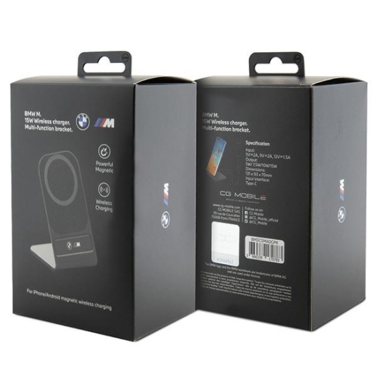 Ładowarka indukcyjna BMW BMDCSMADGPK 15W M Edition MagSafe czarny/black