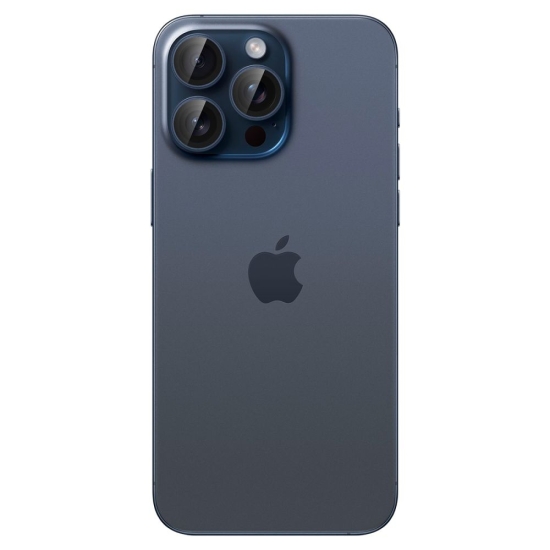 Szkło hartowane na aparat Spigen Optik.tr ez Fit Camera Protector Apple iPhone 14 Pro / Max / 15 Pro / Max / 16 Pro / Max / 17 Pro / Max Blue Titanium