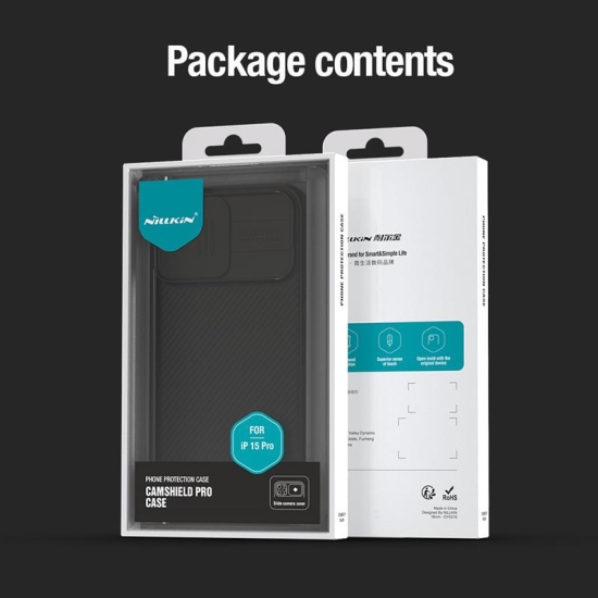 Etui Nillkin Camshield Pro iPhone 15 Pro Blue / Niebieski