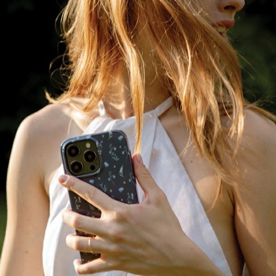 Etui UNIQ Coehl Prairie Apple iPhone 15 Pro Max granatowy/lavender blue
