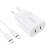 Ładowarka sieciowa Tech-Protect C20W Network Charger 2xUSB-C, PD, 20W + kabel USB-C / USB-C 100cm White