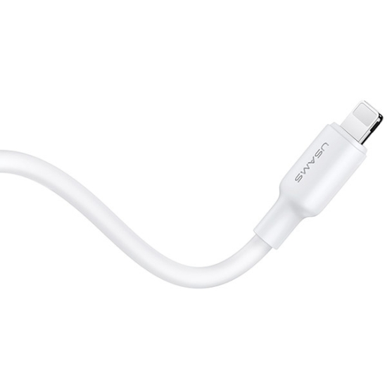 Ładowarka sieciowa USAMS US-CC183 USB-C 20W PD3.0 + kabel US-SJ610 USB-C / Lightning biały/white