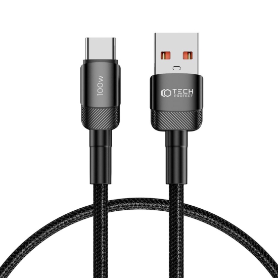Kabel Tech-Protect Ultraboost Evo USB-A / USB-C 100W 5A 50cm Black