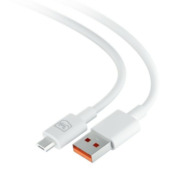 Kabel 3MK Hyper USB-A / microUSB 1.2m 5V 2.4A Biały/White