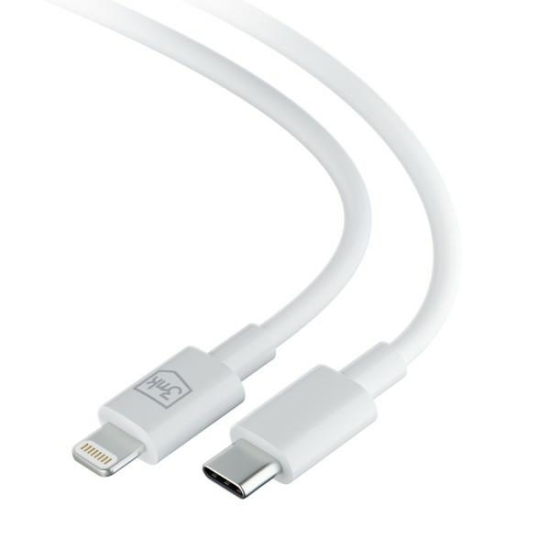 Kabel 3MK Hyper USB-C / Lightning 20W 1.2m Biały/White