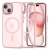 Etui Tech-Protect MagMat MagSafe Apple iPhone 15 pink/clear