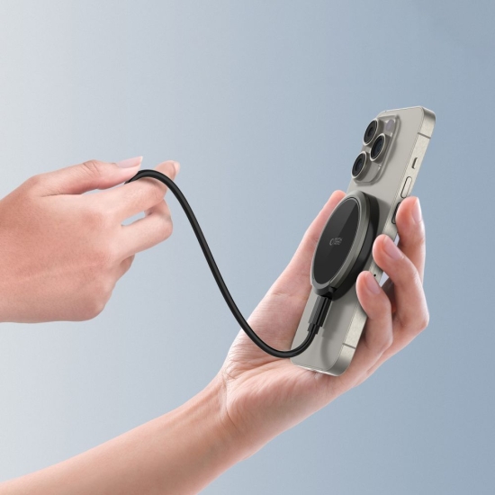 Ładowarka bezprzewodowa Tech-Protect QI15W-A33 Magnetic MagSafe Wireless Charger Black