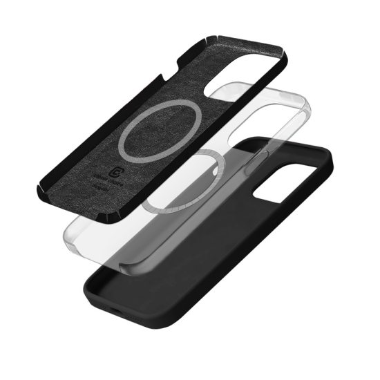 Etui Crong Color Cover Magnetic Apple iPhone 15 Pro Max MagSafe czarny