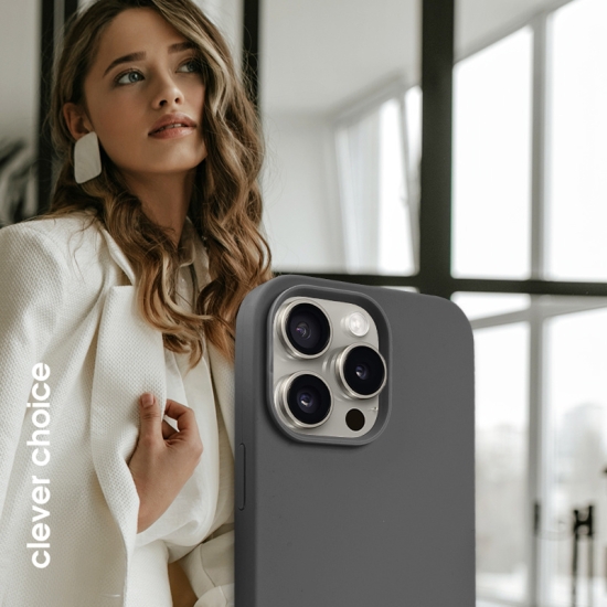 Etui Crong Color Cover Magnetic Apple iPhone 15 Pro Max MagSafe tytanowy