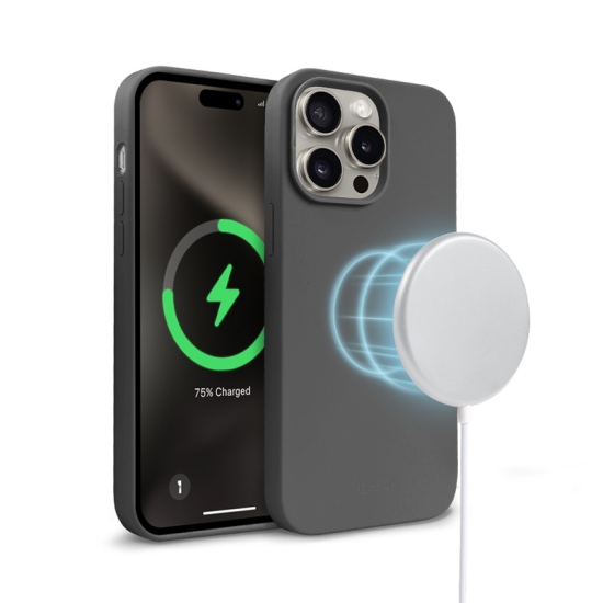 Etui Crong Color Cover Magnetic Apple iPhone 15 Pro Max MagSafe tytanowy