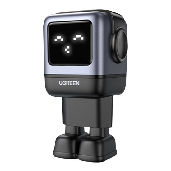 Ładowarka sieciowa UGREEN Nexode Robot GaN 2xUSB-A, USB-C 65W szara