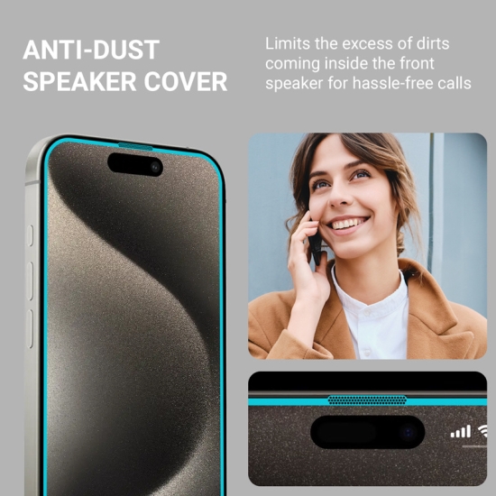 Szkło hartowane Crong EasyShield Apple iPhone 15 Pro Max [2 PACK]