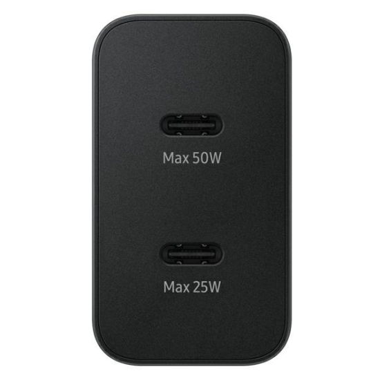 Ładowarka sieciowa Samsung EP-T5020XBEGEU USB-C 25W, USB-C 50W PD + kabel USB-C / USB-C 5A 1.8m Super Fast Charge czarny/black