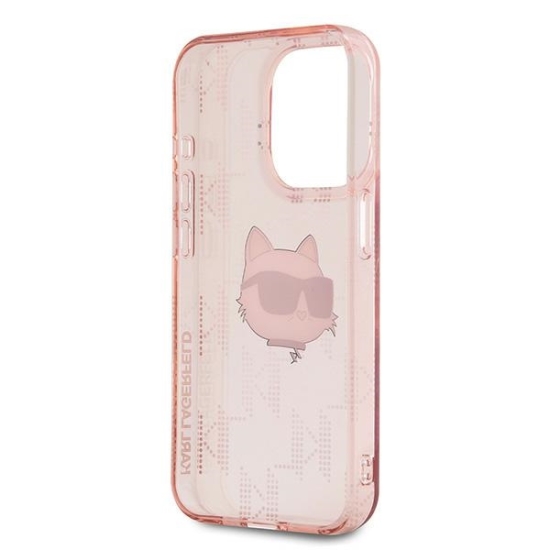 Etui Karl Lagerfeld KLHCP15XHKLPCHP Apple iPhone 15 Pro Max hardcase IML Choupette Head & Monogram różowy/pink
