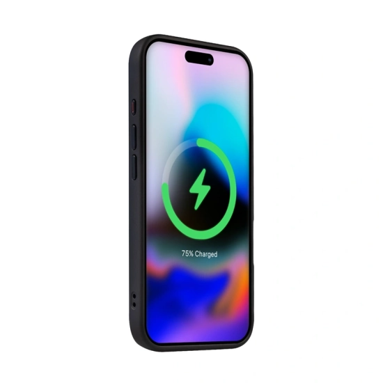 Etui Crong Hybrid Frost MAG Cover MagSafe Apple iPhone 16 Pro Max czarny