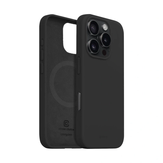 Etui Crong Color Cover Magnetic Apple iPhone 16 Pro MagSafe czarny