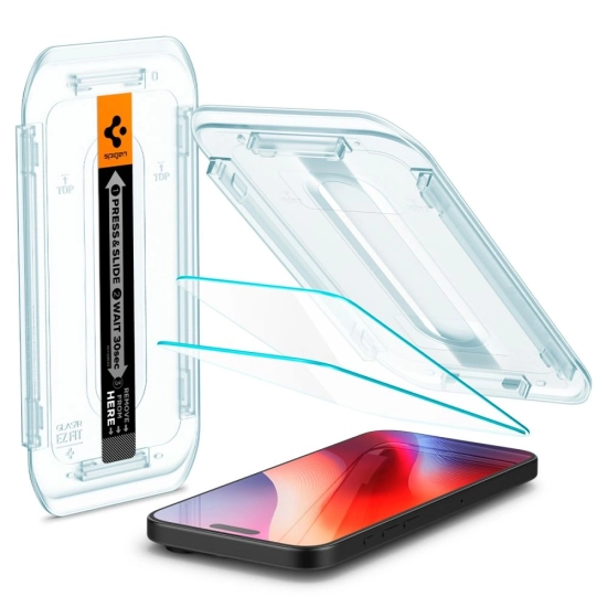 Szkło hartowane Spigen GLAS.tR ez Fit Apple iPhone 16 Pro Max Clear [2 PACK]