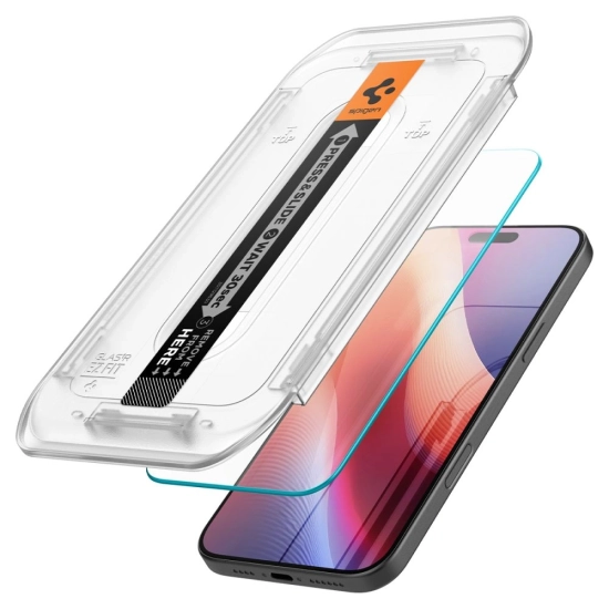 Szkło hartowane Spigen GLAS.tR ez Fit Apple iPhone 16 Pro Max Clear [2 PACK]