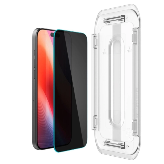 Szkło prywatyzujące Spigen GLAS.tR ez Fit Apple iPhone 16 Pro / 17 / 17 Pro Privacy [2 PACK]