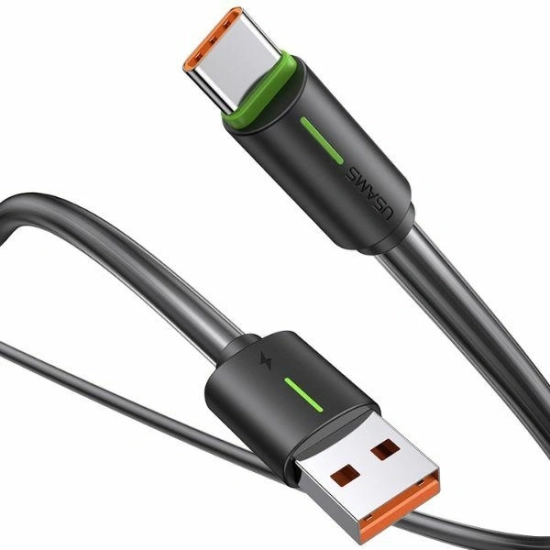 Kabel USAMS YU Series USB-A / USB-C 3A 1m czarny
