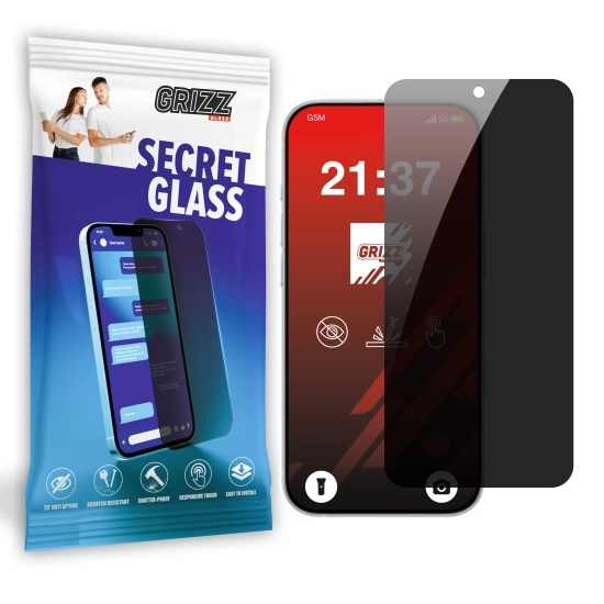 Matowe szkło prywatyzujące GrizzGlass SecretGlass do Apple iPhone 16 Plus