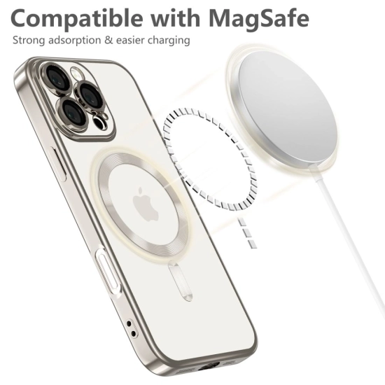 Etui Tech-Protect MagFlex MagSafe Apple iPhone 16 Pro Shiny Titanium