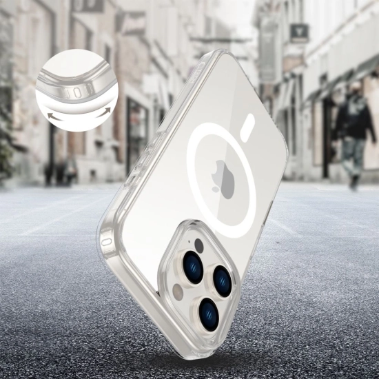 Etui Tech-Protect Flexair Hybrid CC MagSafe Apple iPhone 16 Pro Clear