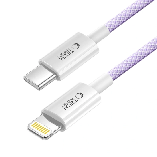 Kabel Tech-Protect Ultraboost Lite USB-C / Lightning Cable PD27W/3A 100cm Mauve