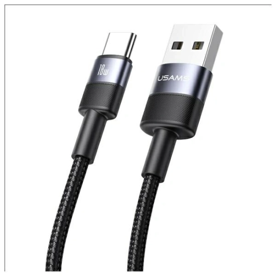 Kabel USAMS US-SJ718 USB-A / USB-C 3A 1.2m Aluminum Alloy Data Cable SY Series