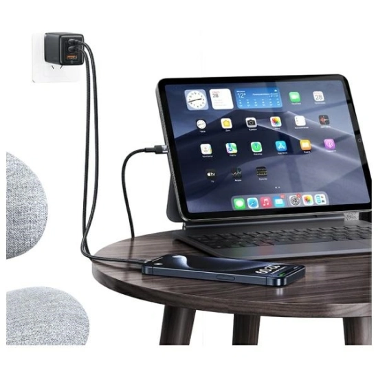 Kabel USAMS US-SJ724 USB-C / USB-C 60W 1.2m Aluminum Alloy Data Cable SY Series