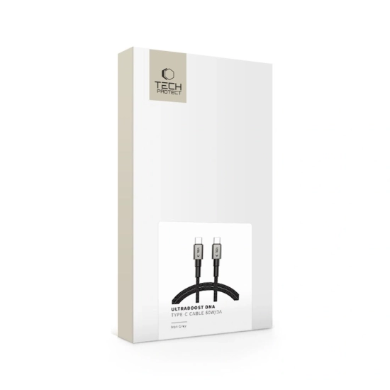 Kabel Tech-Protect Ultraboost DNA USB-C / USB-C Cable PD60W/3A 100cm Iron Grey