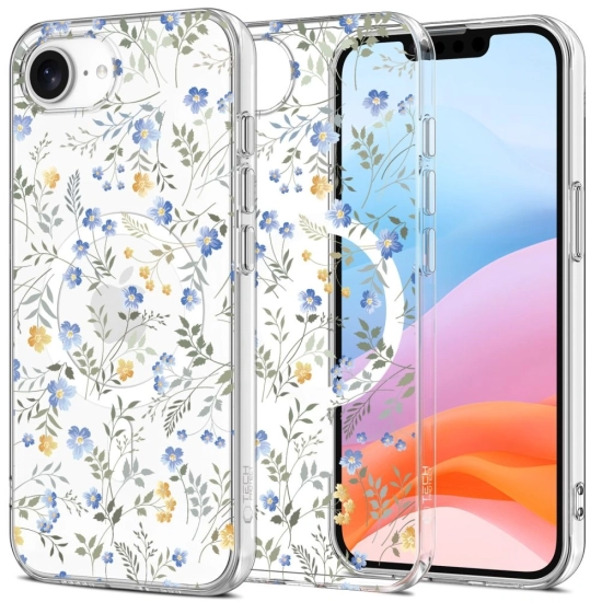 Etui Tech-Protect Flexair MagSafe Apple iPhone 16e Spring Flowers
