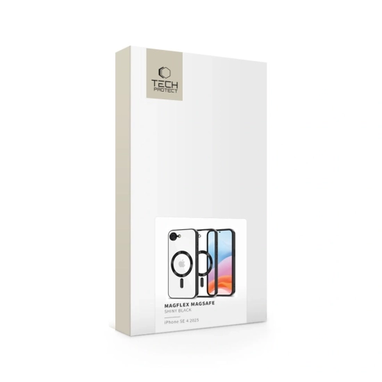 Etui Tech-Protect MagFlex MagSafe Apple iPhone 16e Shiny Black