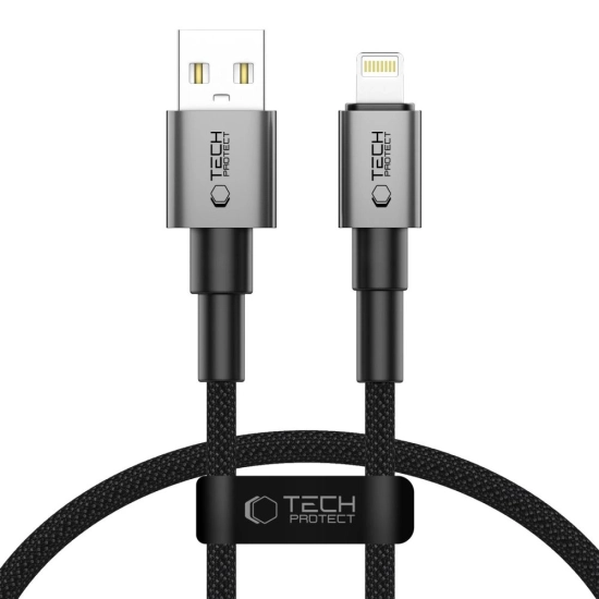 Kabel Tech-Protect Ultraboost DNA USB-A / Lightning Cable 12W 2.4A 25cm Iron Grey