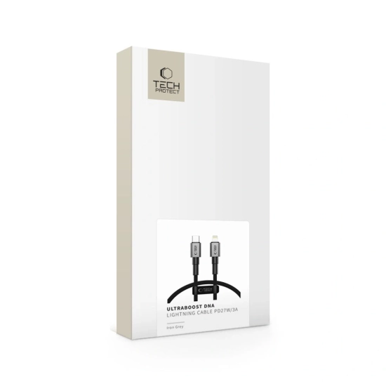 Kabel Tech-Protect Ultraboost DNA USB-A / Lightning Cable 12W 2.4A 25cm Iron Grey