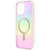 Etui UNIQ Iridescia do Apple iPhone 16 Pro Magclick Charging pink prism