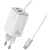 Ładowarka sieciowa USAMS JC Series CC266 65W GaN Fast Charger USB-A, 2xUSB-C biały