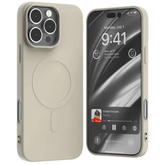 Etui Mercury MagSafe Semi-Silicone do Apple iPhone 16 Pro Max kamienny