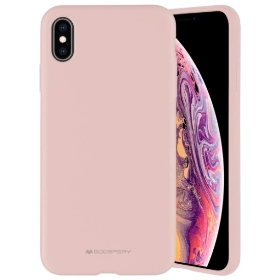 Etui Mercury Silicone do Apple iPhone 15 Plus różowo-piaskowy