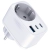 Adapter sieciowy 3MK Hyper Comfort Charger 30W AC, USB-A, 2xUSB-C PD QC3.0 biały
