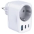 Adapter sieciowy 3MK Hyper Comfort Charger 30W AC, USB-A, 2xUSB-C PD QC3.0 biały