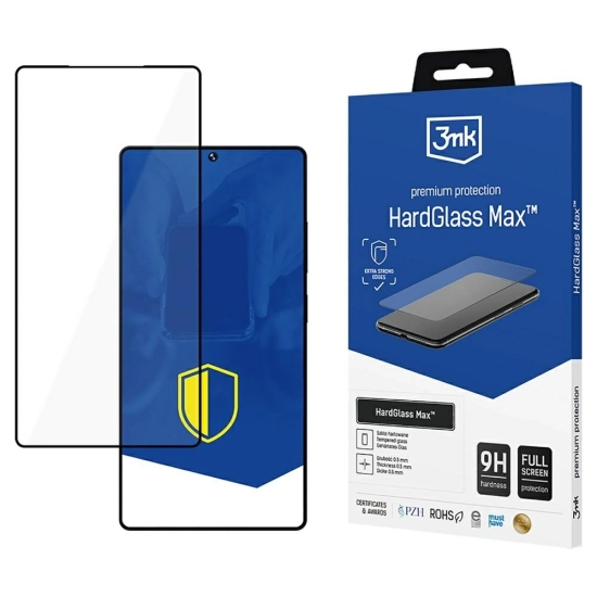 Szkło hartowane 3MK HardGlass Max do Samsung Galaxy S25 Ultra czarny