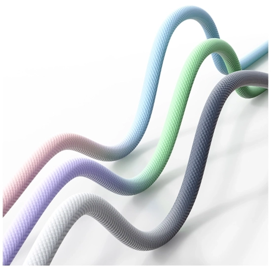 Kabel USB-C / Lightning USAMS Bicolor Series SJ757 PD 30W 1.2m czarno biały