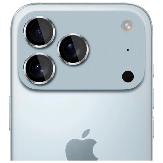 Szkło hartowane na obiektyw aparatu 3MK Lens Protection Pro do Apple iPhone 17 Pro / 17 Pro Max srebrny