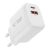Ładowarka sieciowa Tech-Protect NCA20 USB-A, USB-C Network Charger PD 20W / QC3.0 + USB-C Cable White